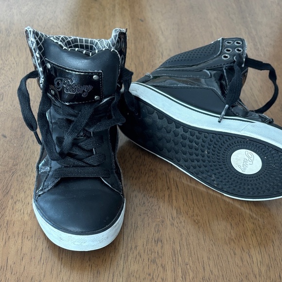 Black High-Top Hip Hop dance shoes - Picture 1 of 6